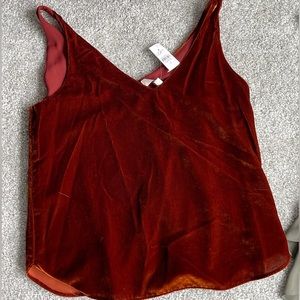 Velvet tank top